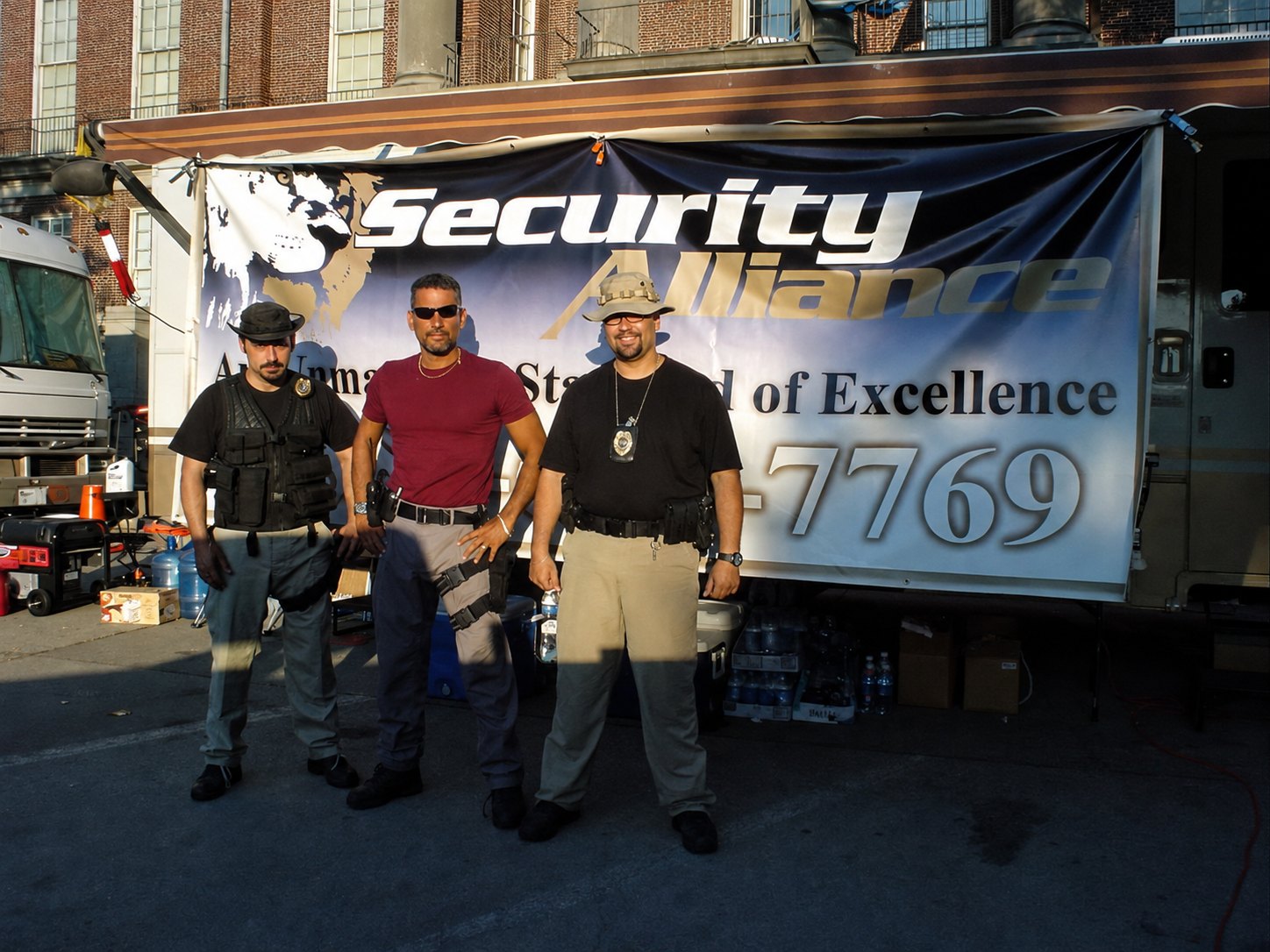 A Security Alliance team deployed alongside the company mobile command unit